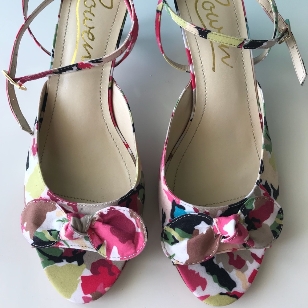 NEW!!! ROWEN SUN-WARMED SILK HEELS MULTI